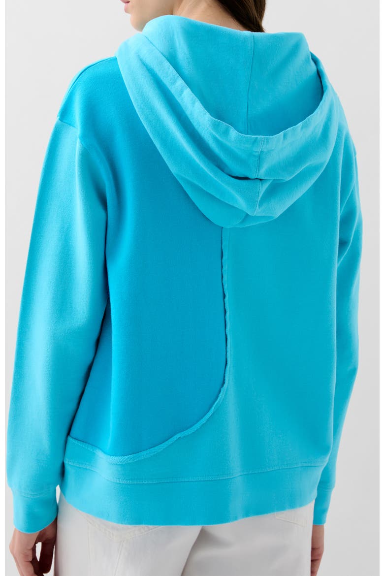 Waves Hoodie Sweater, Alternate, color, Turquoise