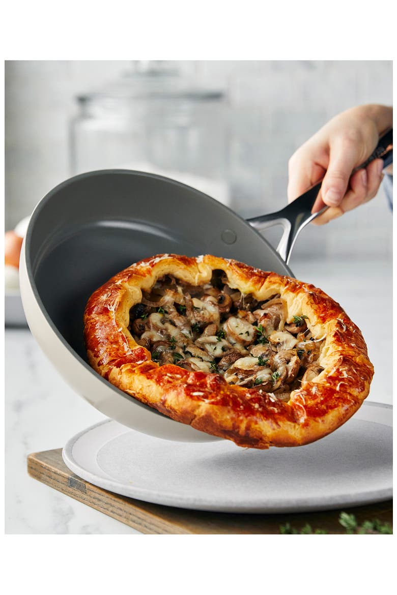 GP5 10-Inch & 12-Inch Anodized Aluminum Ceramic Nonstick Frying Pan Set, Alternate, color, TAUPE