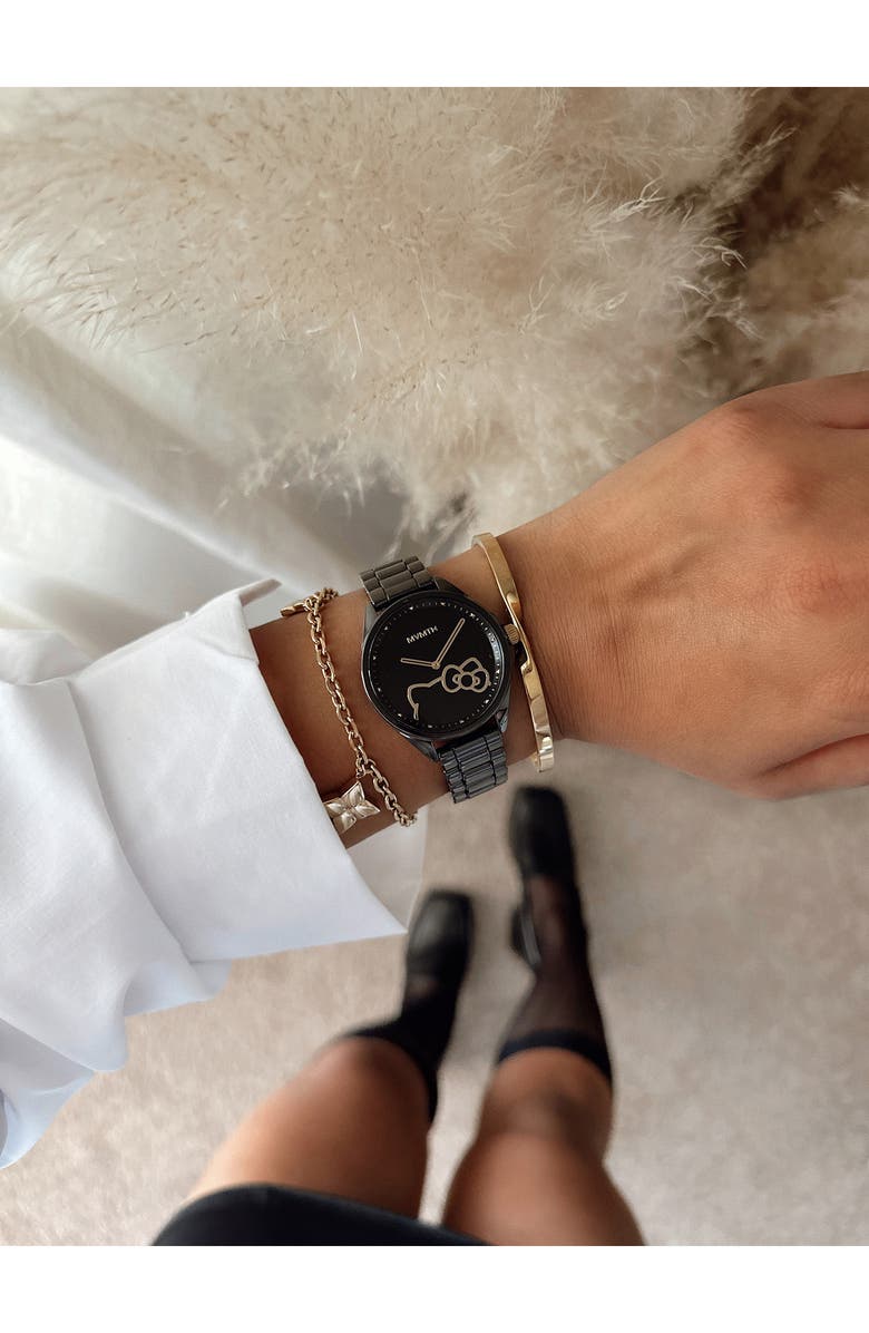 MVMT x Hello Kitty<sup>®</sup> Coronada Ceramic Bracelet Watch, 42mm, Alternate, color, 