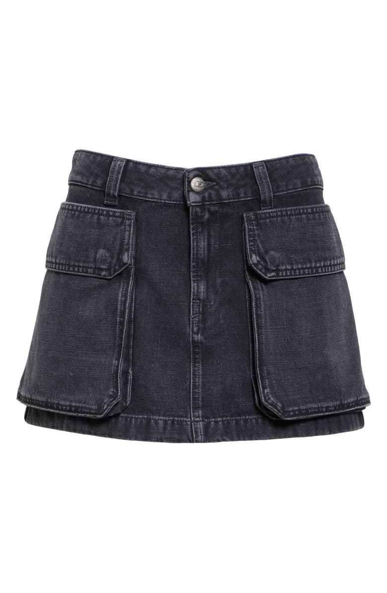 DIESEL<sup>®</sup> De-Ton Denim Cargo Miniskirt, Alternate, color, 