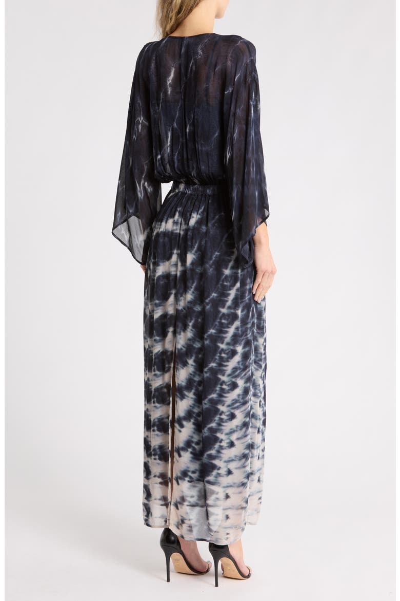 Olina Long Sleeve Maxi Dress, Main, color, MIDNIGHT LINKS WASH