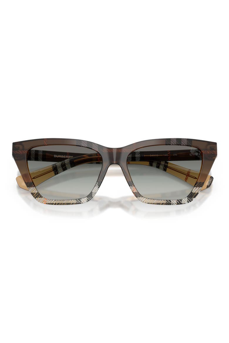54mm Cat Eye Sunglasses, Alternate, color, CHECK SAND GRADIENT