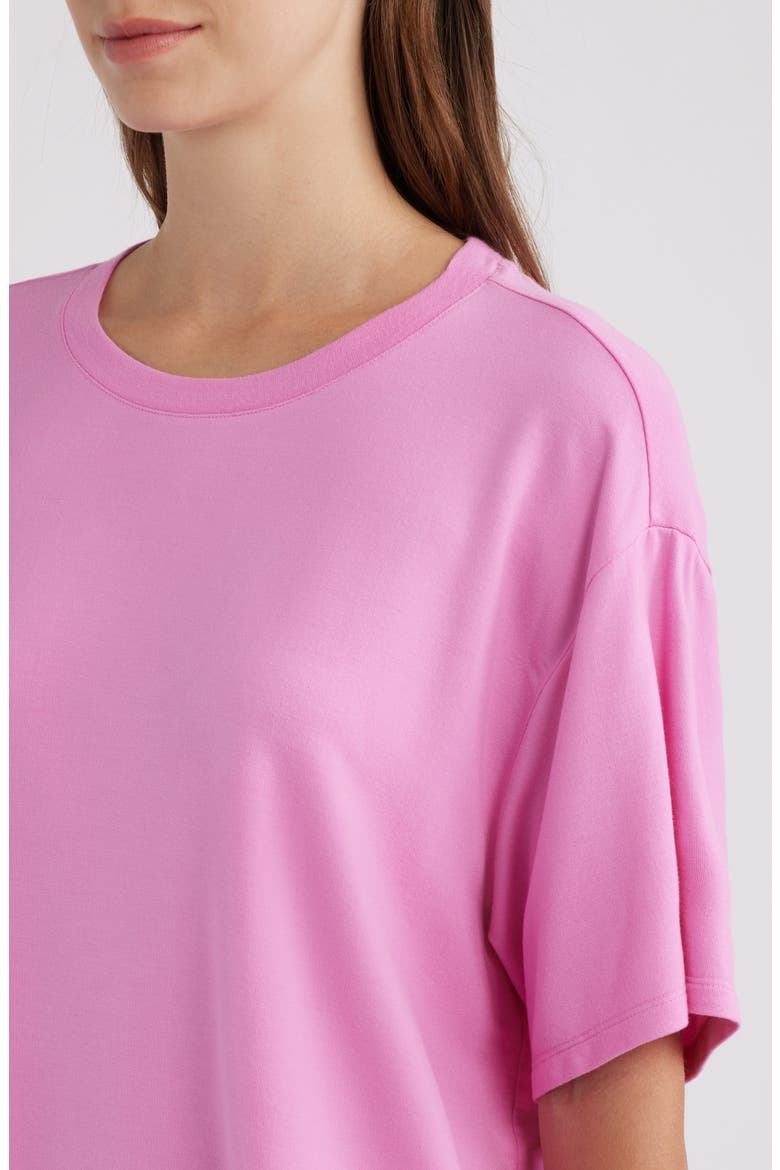 Comfy Jersey Pajamas, Alternate, color, PINK CRAYON