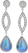 SAMUEL B. Sterling Silver & Blue Mabé Pearl Drop Earrings