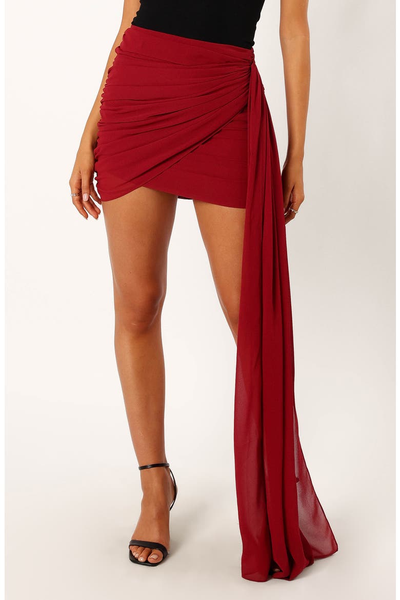 Night Lover Miniskirt, Main, color, MERLOT