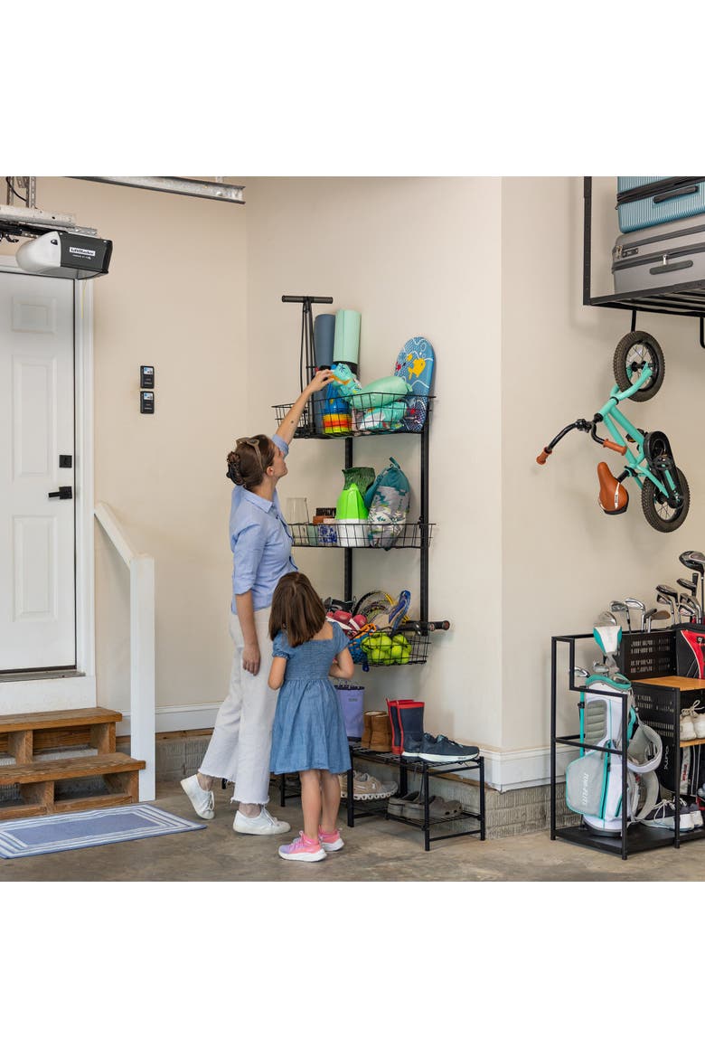 G-Basket | Adjustable Wall Storage System | Holds 120 lbs, Alternate, color, Black