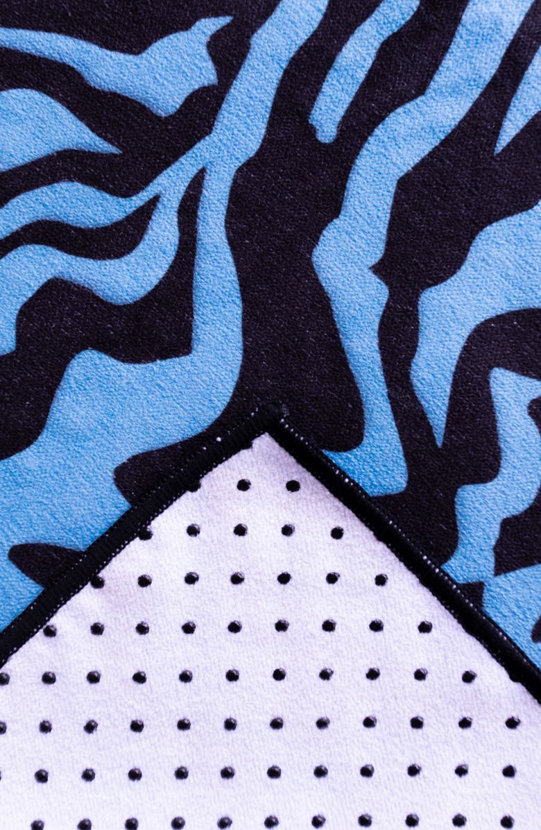 KALEIDOSCOPE Yoga Towels Yoga Towel, Alternate, color, Blue Zebra