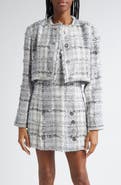 Dolce&Gabbana Check Raschel Tweed Crop Jacket