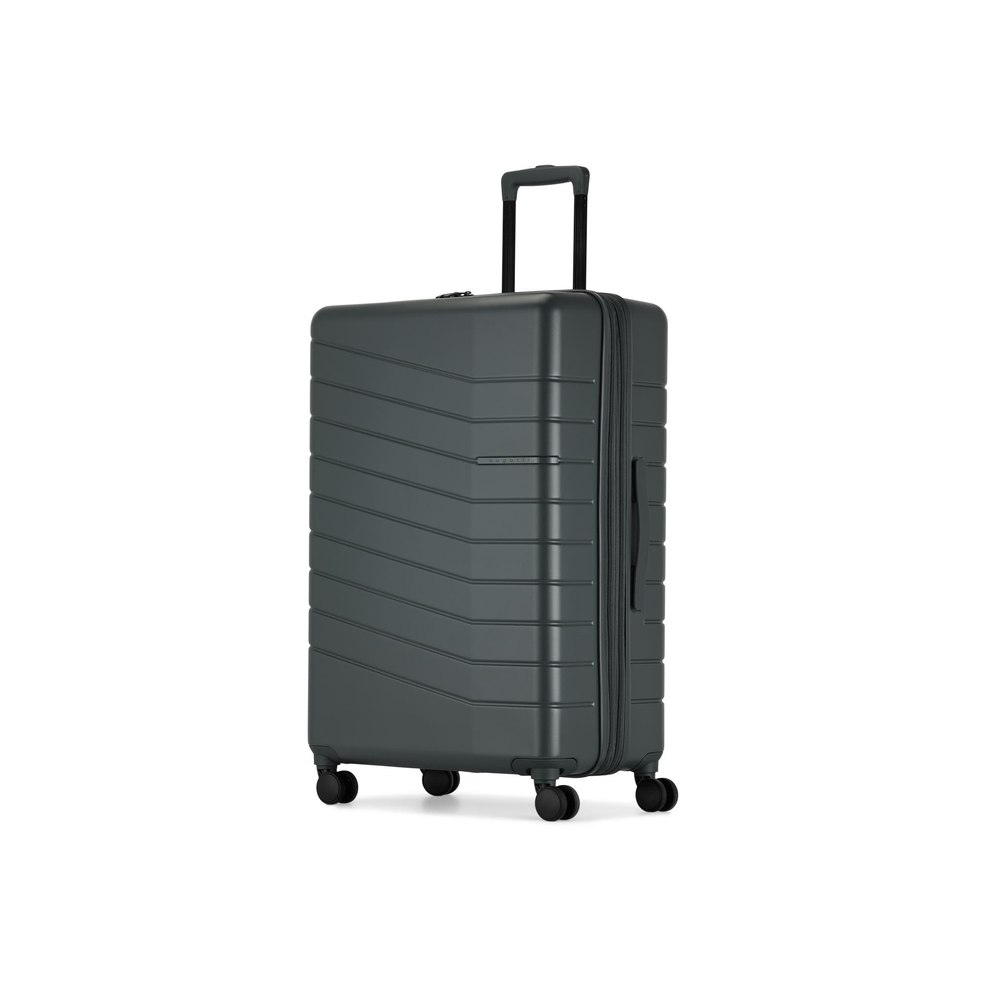 bugatti Munich Hardside Large Luggage with Expansion, Alternate, color, Pewter