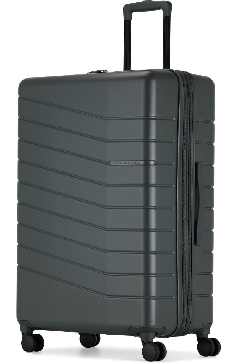 bugatti Munich Hardside Large Luggage with Expansion, Alternate, color, Pewter