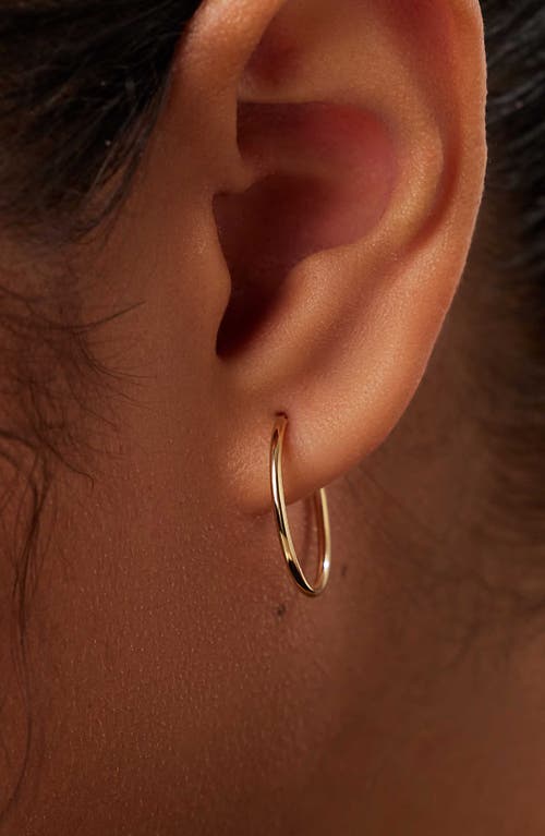 Ana Luisa Gold Hoop Earrings In White Gold