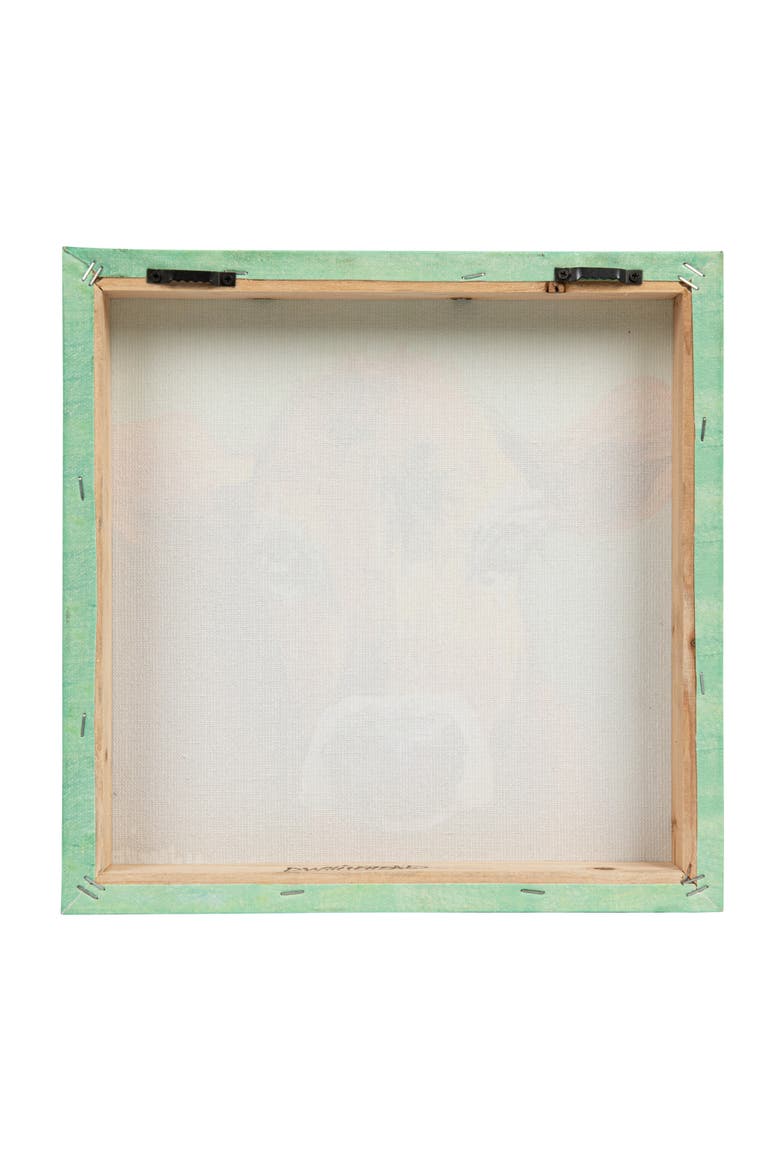 Canvas Wall Décor with Cow Image, Alternate, color, Blue