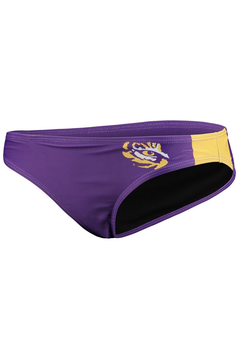 Women's FOCO Purple LSU Tigers Wordmark Bikini Bottom, Alternate, color, Purple
