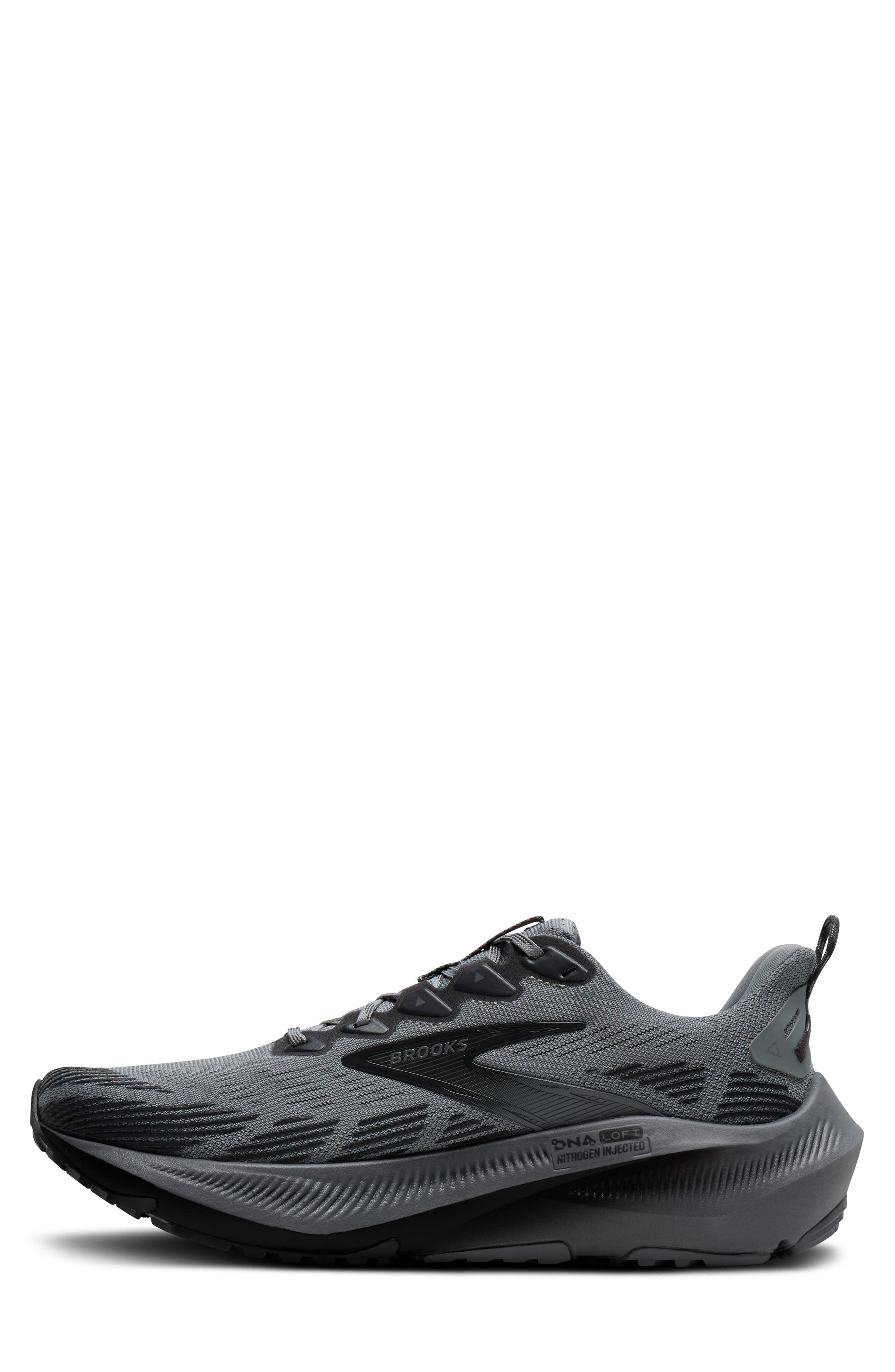 BROOKS Ghost Trail Running Shoes Gray Blackened Pearl Size 12.5 Men\'s Brooks Ghost Trail 2E Wide Gray Blackened Pearl Men Trail  main image 3