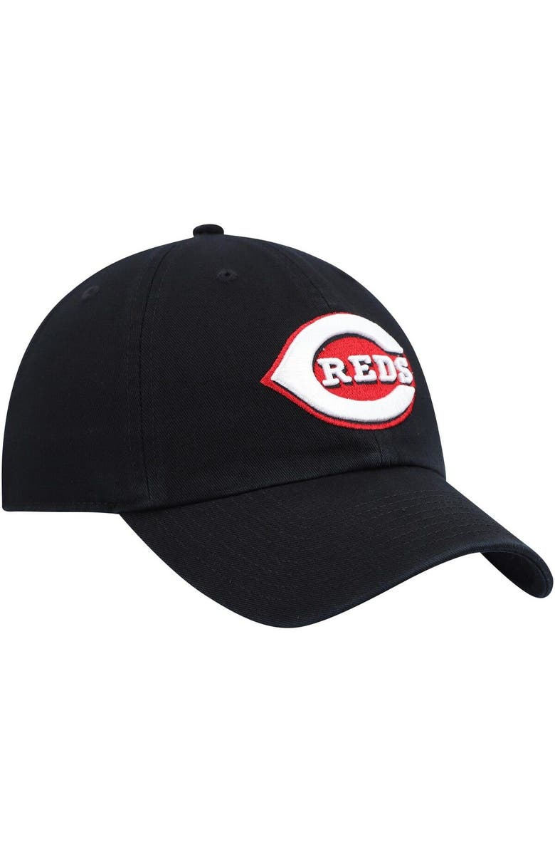 '47 Men's '47 Black Cincinnati Reds Clean Up Adjustable Hat, Alternate, color, Black