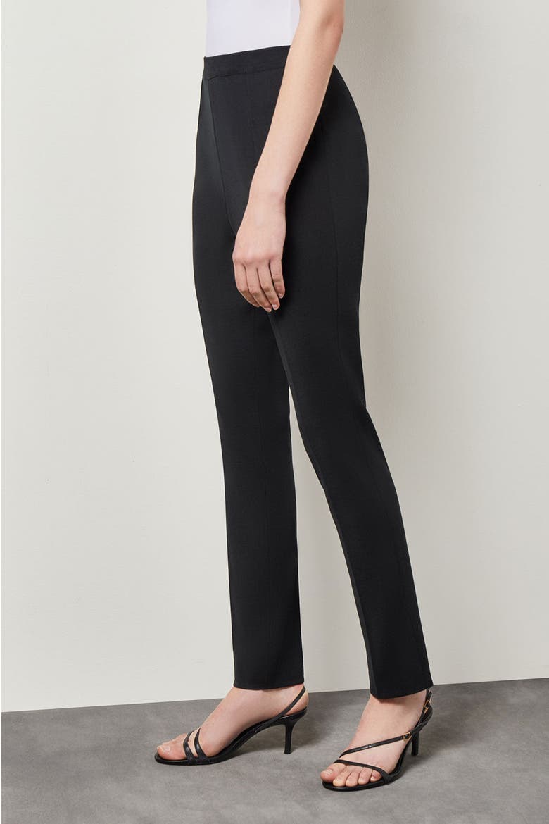 Knit Slim Leg Pants, Alternate, color, Black