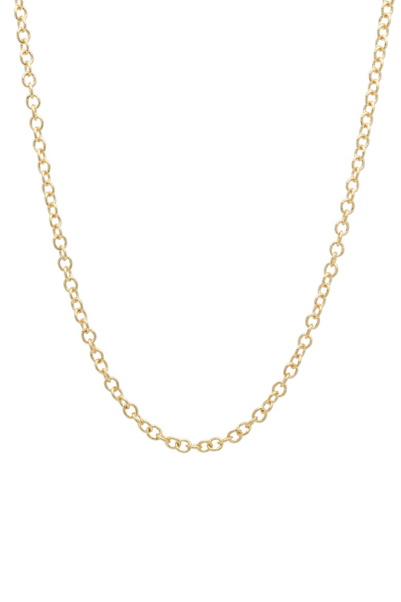 18k Gold Rollo Chain Necklace, Main, color, YELLOW