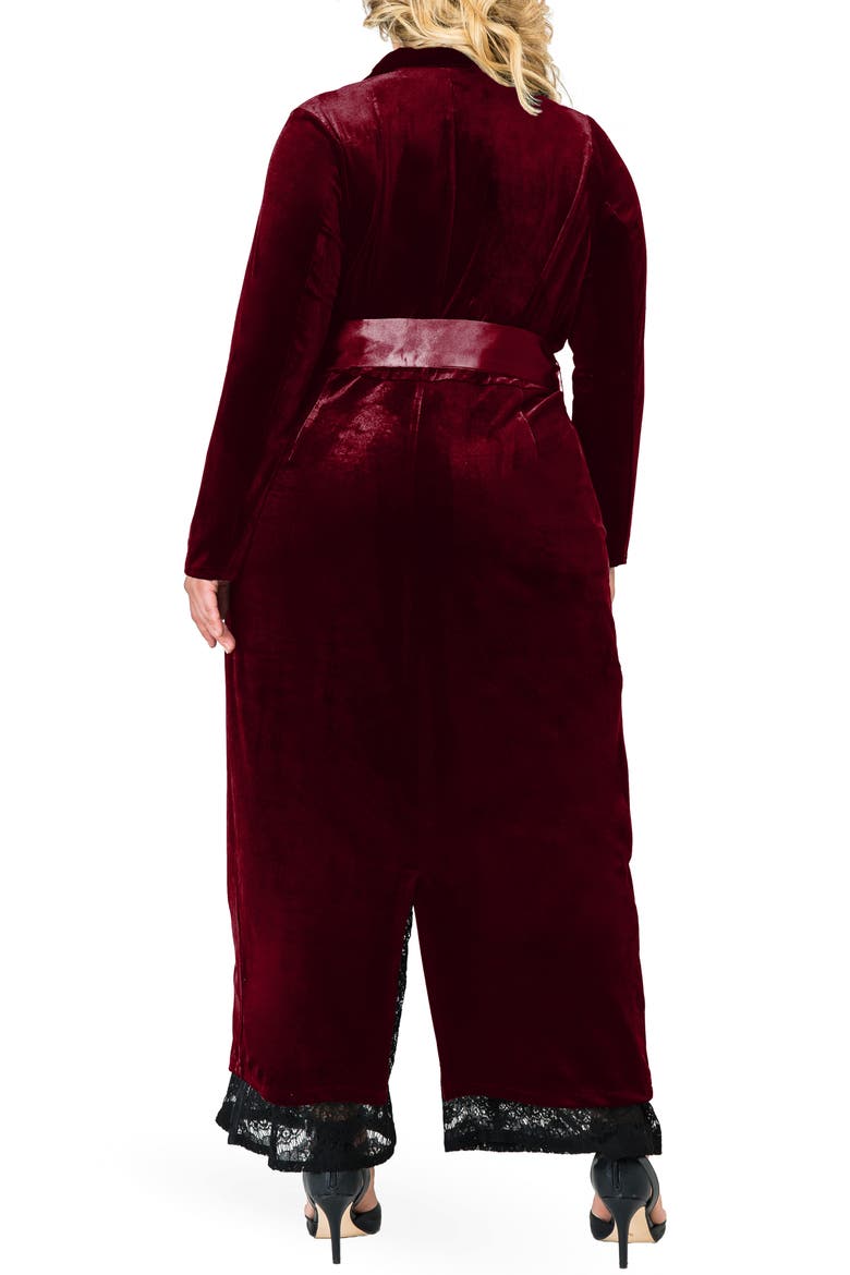 Freya Wrap Coat Dress, Alternate, color, DEEP RED