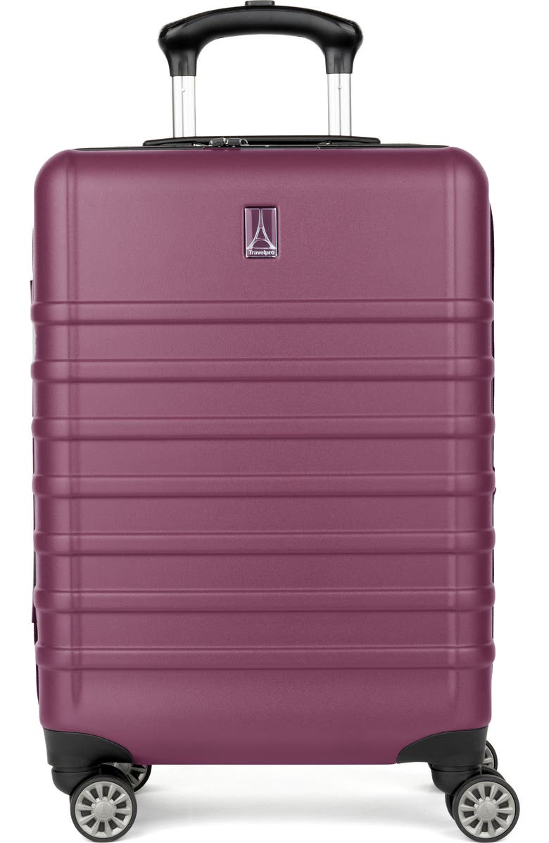 TRAVELPRO Rollmaster<sup>™</sup> 2 20-Inch Expandable Carry-On Hardside Spinner Suitcase, Main, color, Dark Magenta Matte