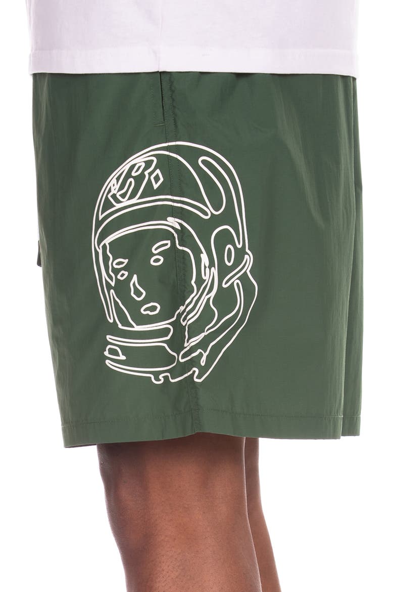 BB Helmet Nylon Drawstring Shorts, Alternate, color, GREENER PASTURES