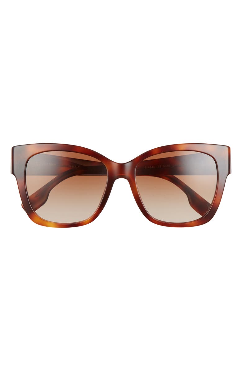 Burberry Havana 54mm Square Sunglasses, Main, color, Light Havana/ Brown Gradient