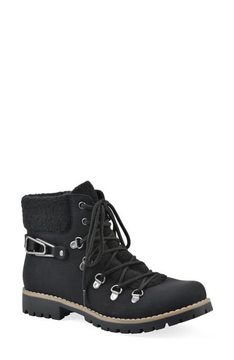 Pioneer Faux Shearling Lined Lace-Up Boot (Women)