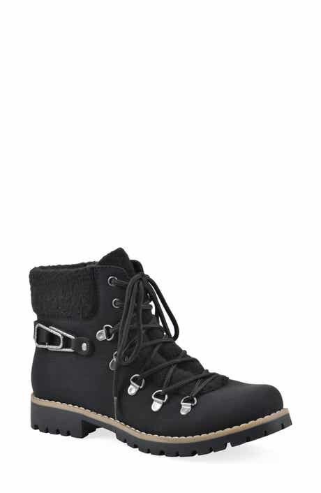 CLIFFS BY WHITE MOUNTAIN Pioneer Faux Shearling Lined Lace-Up Boot