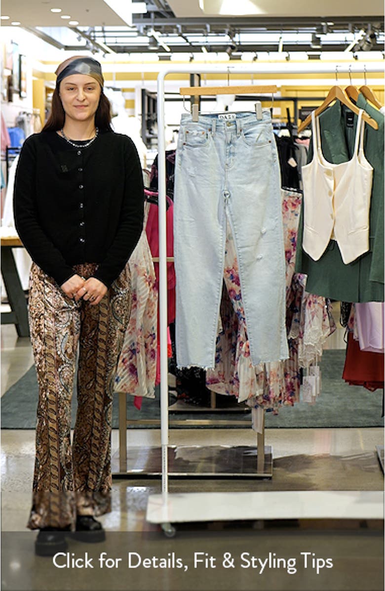 Straight Up Raw Hem Crop Jeans, sales video thumbnail