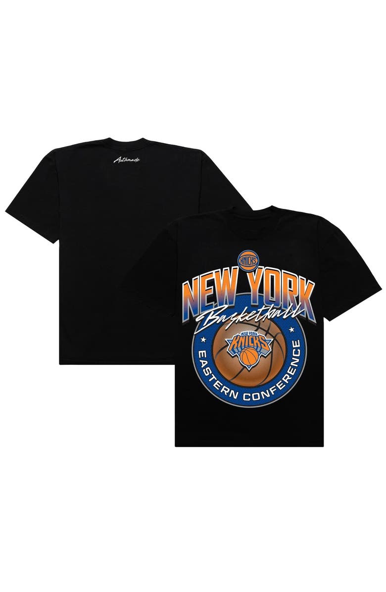 AUTHMADE Men's Authmade Black New York Knicks Basketball Mesh Premium T-Shirt, Main, color, Black
