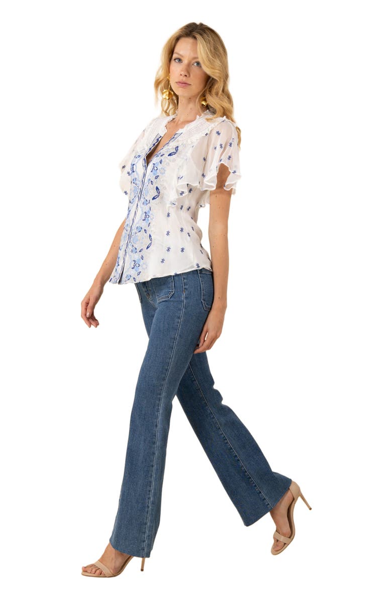 Hale Bob Aliana Embroidered Top, Alternate, color, 