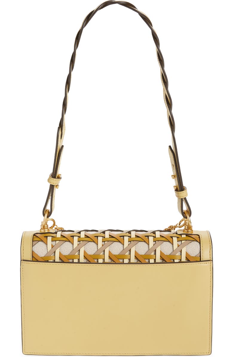 Tory Burch Miller Basketweave Leather Shoulder Bag, Alternate, color,