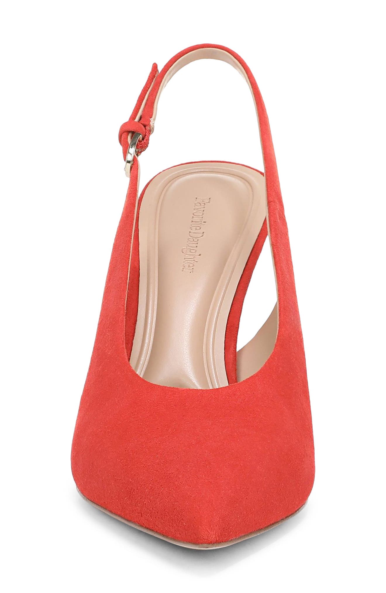 Remy Pointed Toe Slingback Sandal, Alternate, color, TOMATO