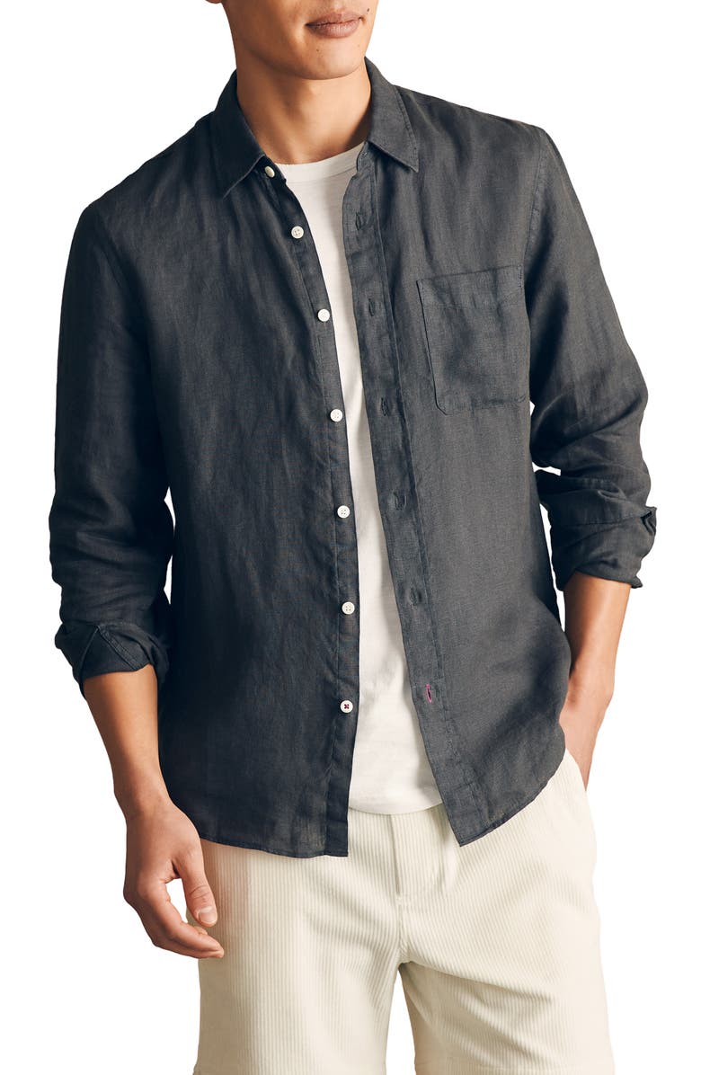 Faherty Laguna Linen Shirt, Main, color, 