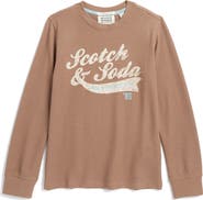 Scotch & Soda Kids' Long Sleeve Thermal Graphic T-Shirt