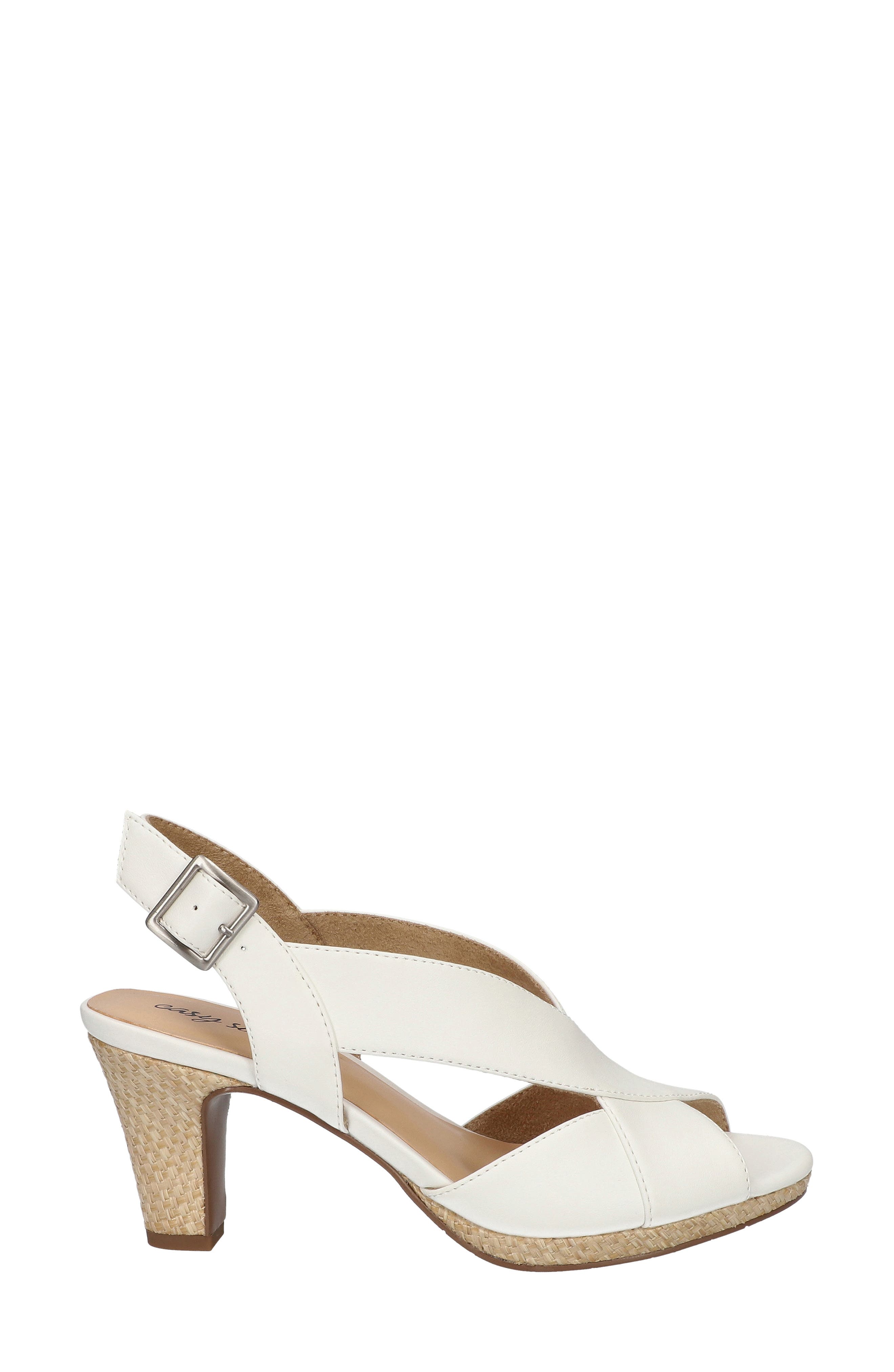 Christy Sandal, Alternate, color, WHITE WITH NATURAL WOVEN
