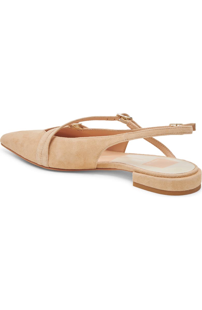 Dolce Vita Pamla Pointed Toe Slingback Flat, Alternate, color, Tan Suede