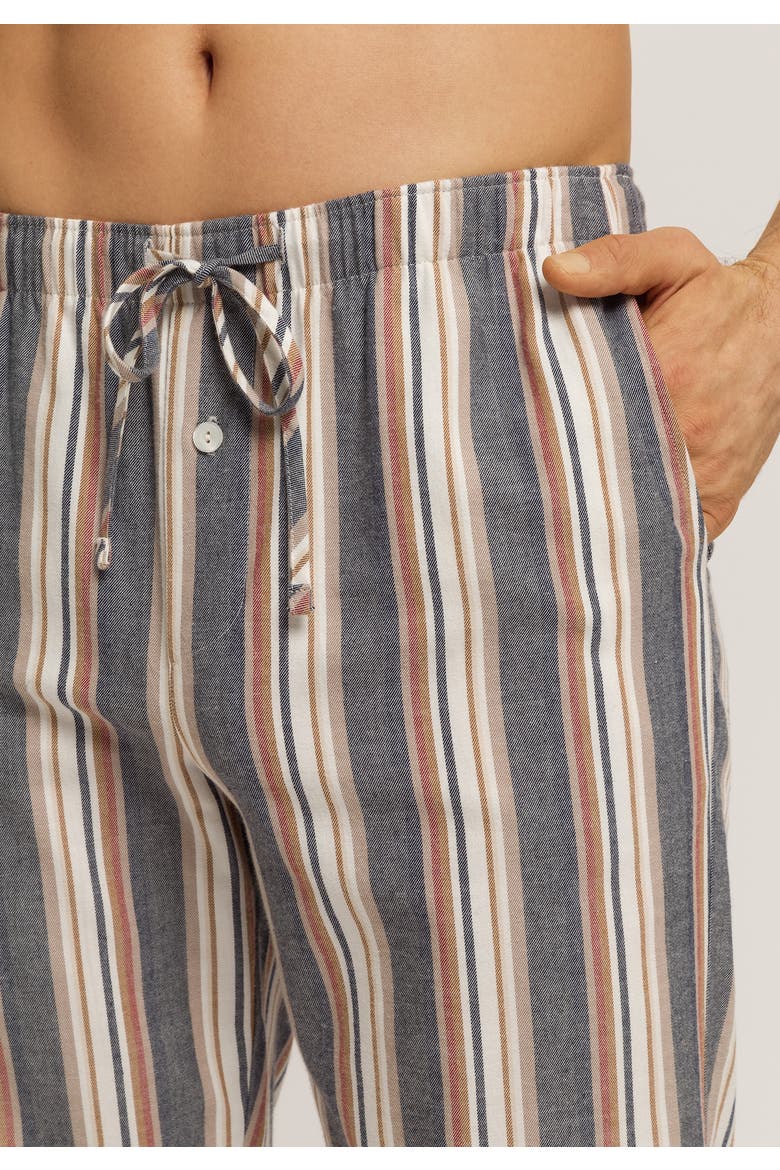 Cozy Comfort 100% Woven Cotton Flannel Pants, Alternate, color, Redwood Stripe