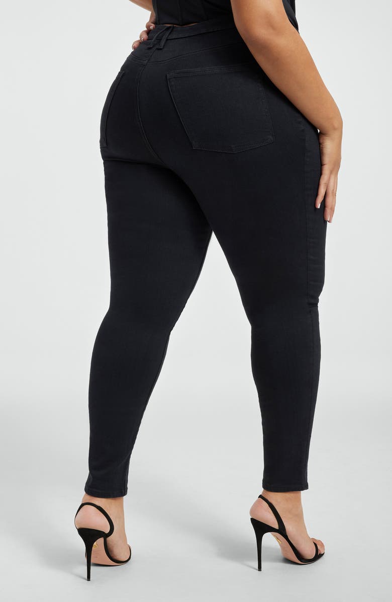 Good American Pull-On Skinny Jeans, Alternate, color,