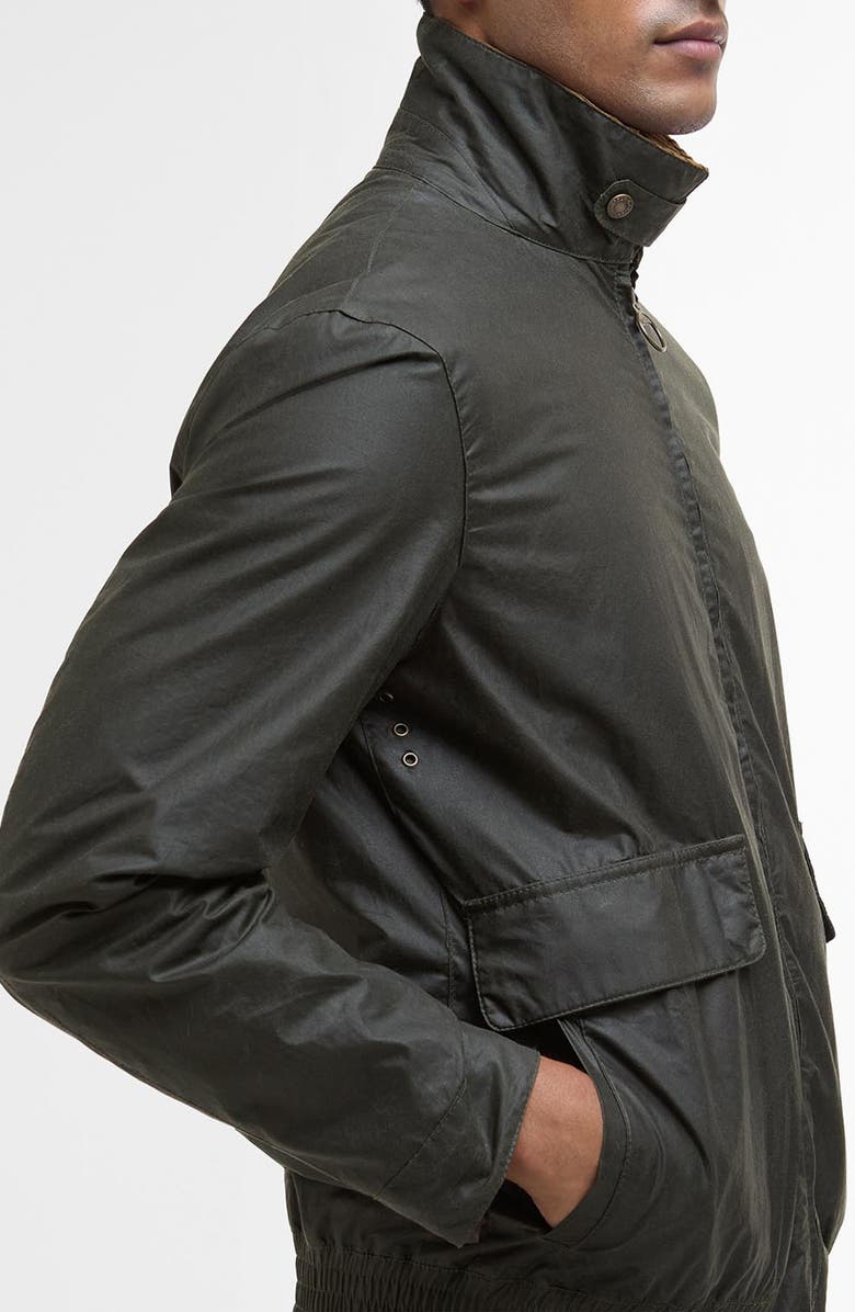 Barbour Newbury Water Resistant Waxed Cotton Jacket, Alternate, color,