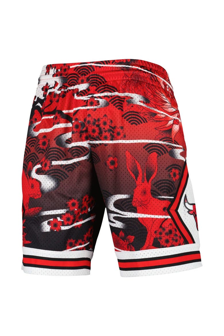 Men's Mitchell & Ness  Red Chicago Bulls Lunar New Year Swingman Shorts, Alternate, color, Red