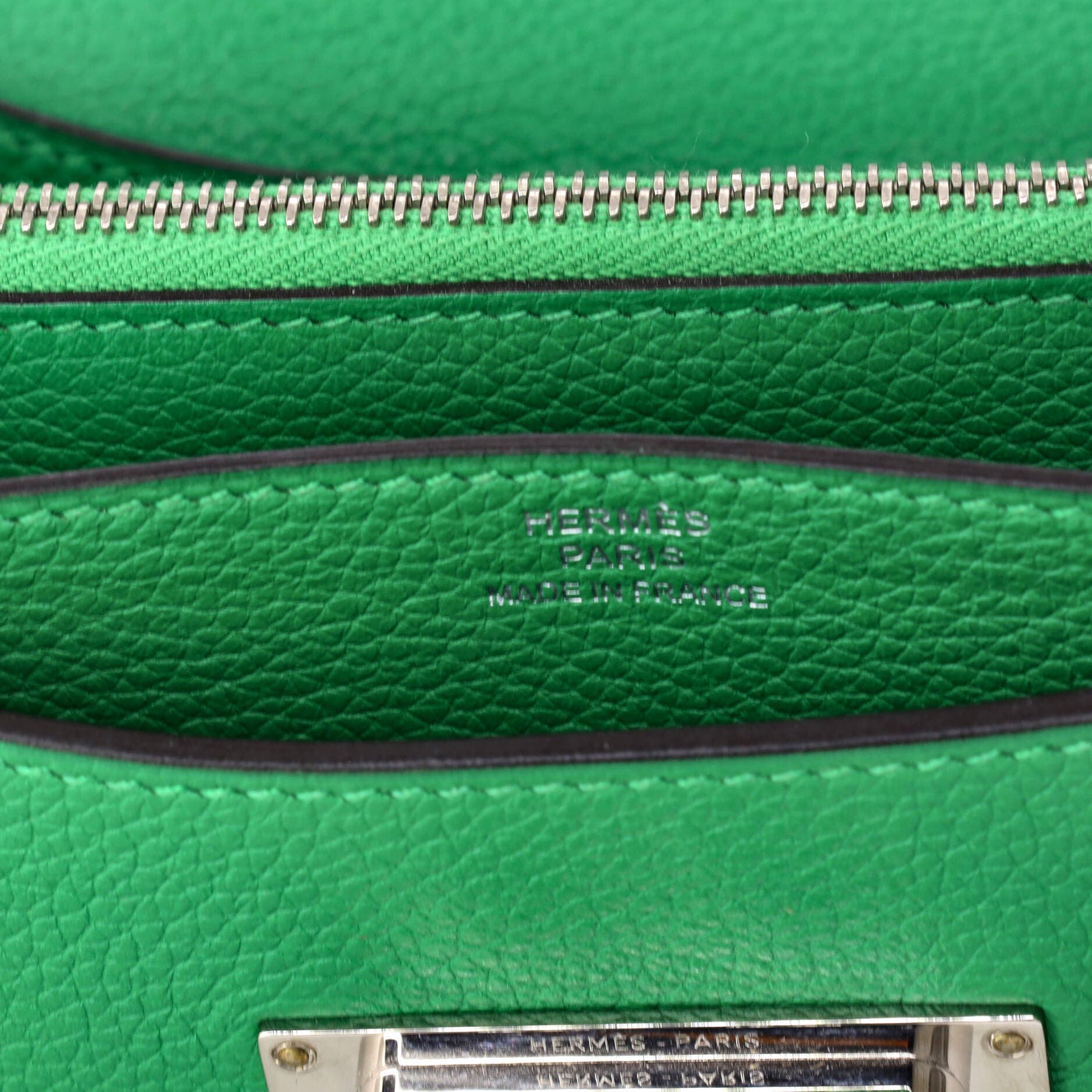 Pre-Owned Hermes Convoyeur Crossbody Bag Evercolor Mini, Alternate, color, Green