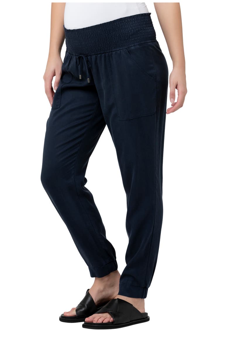 Off Duty Maternity Joggers, Alternate, color, NAVY