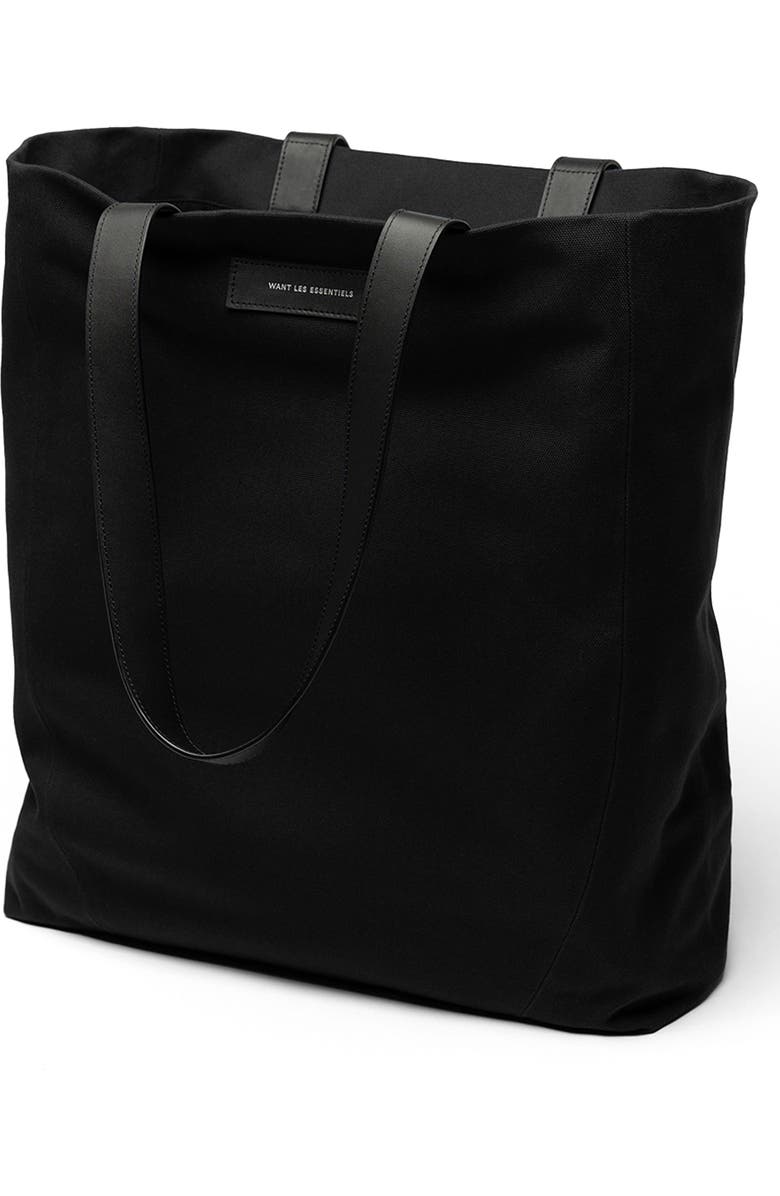 WANT Les Essentiels Kenora Organic Cotton Canvas Tote, Alternate, color, Black
