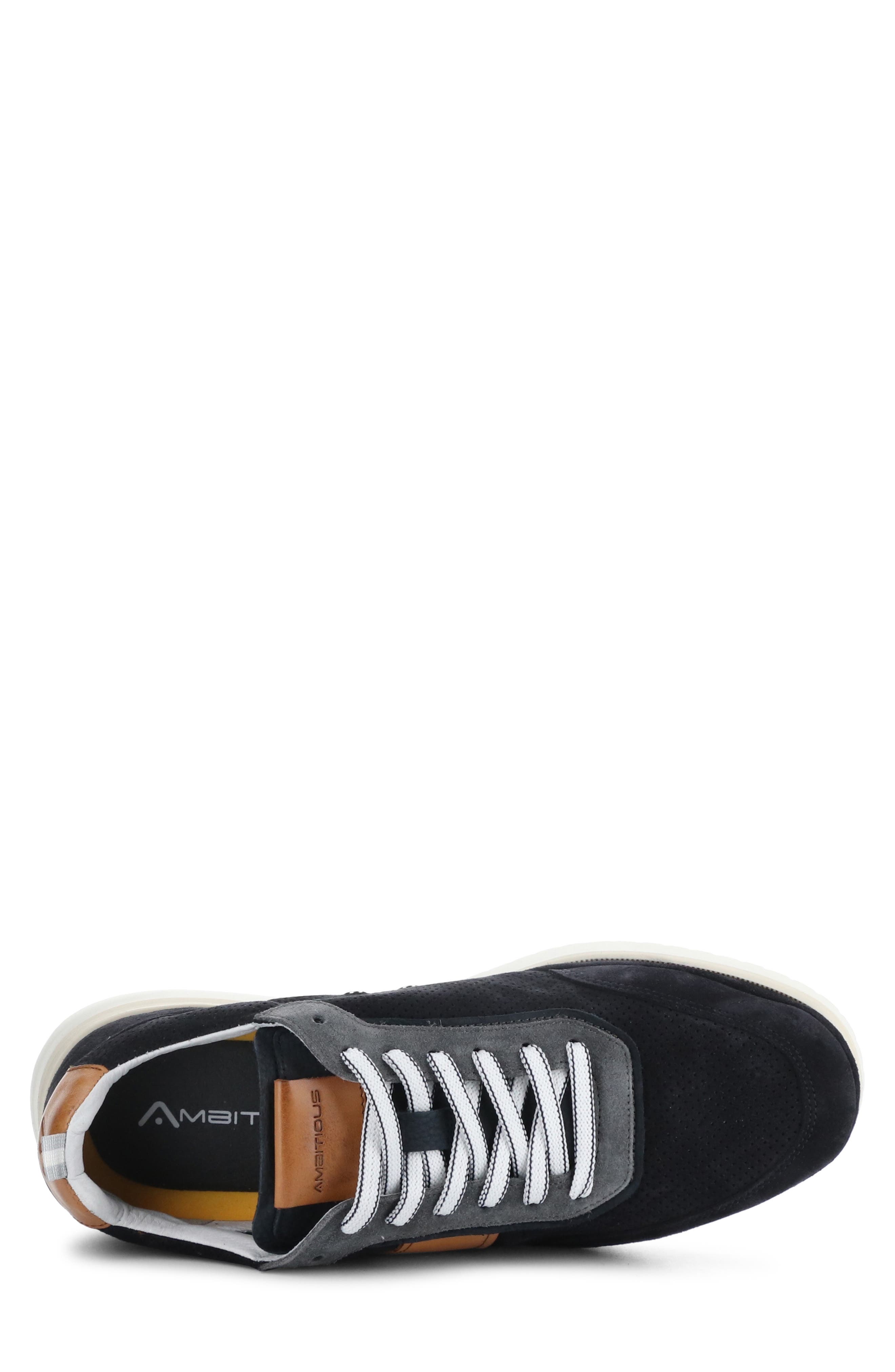 Ambitious 12827 Perforated Sneaker, Alternate, color, Navy Leather