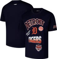 PRO STANDARD Men's Pro Standard Navy Detroit Tigers Turn It Up Dropped Shoulder T-Shirt