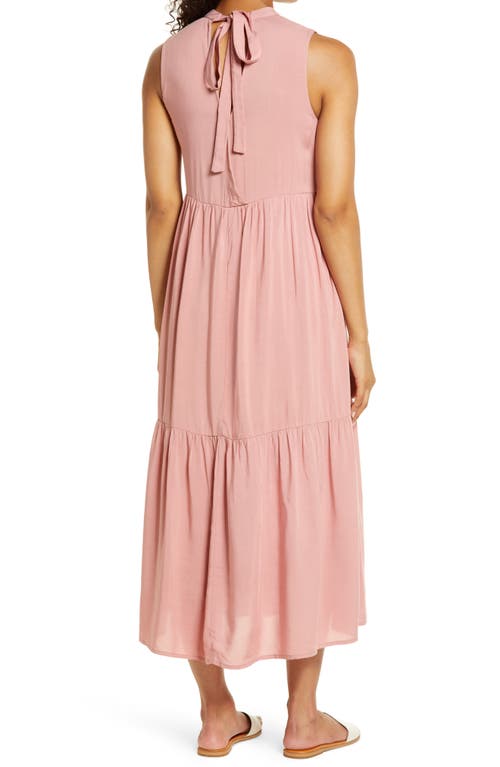 Gibsonlook Tiered Maxi Dress In Pink