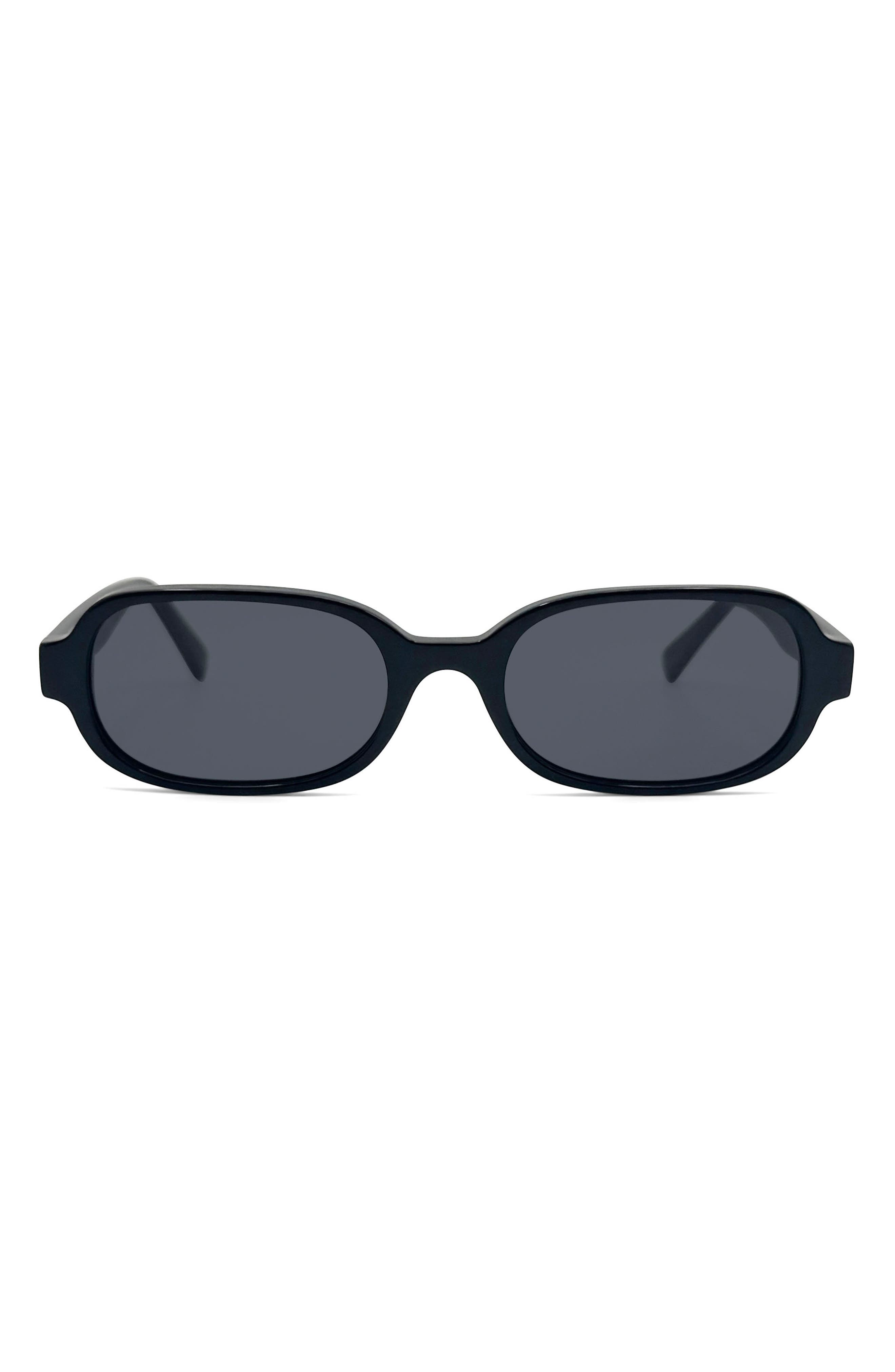 Rebecca Minkoff Chelsea 52mm Slim Rectangular Sunglasses
