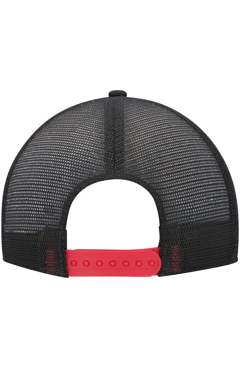 New Era Men's New Era Black Miami Heat Hazy Trucker 9FIFTY Snapback Hat, Alternate, color, 