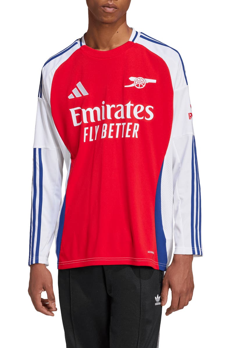 adidas Arsenal FC 2024/25 Home Long Sleeve Jersey, Main, color, 