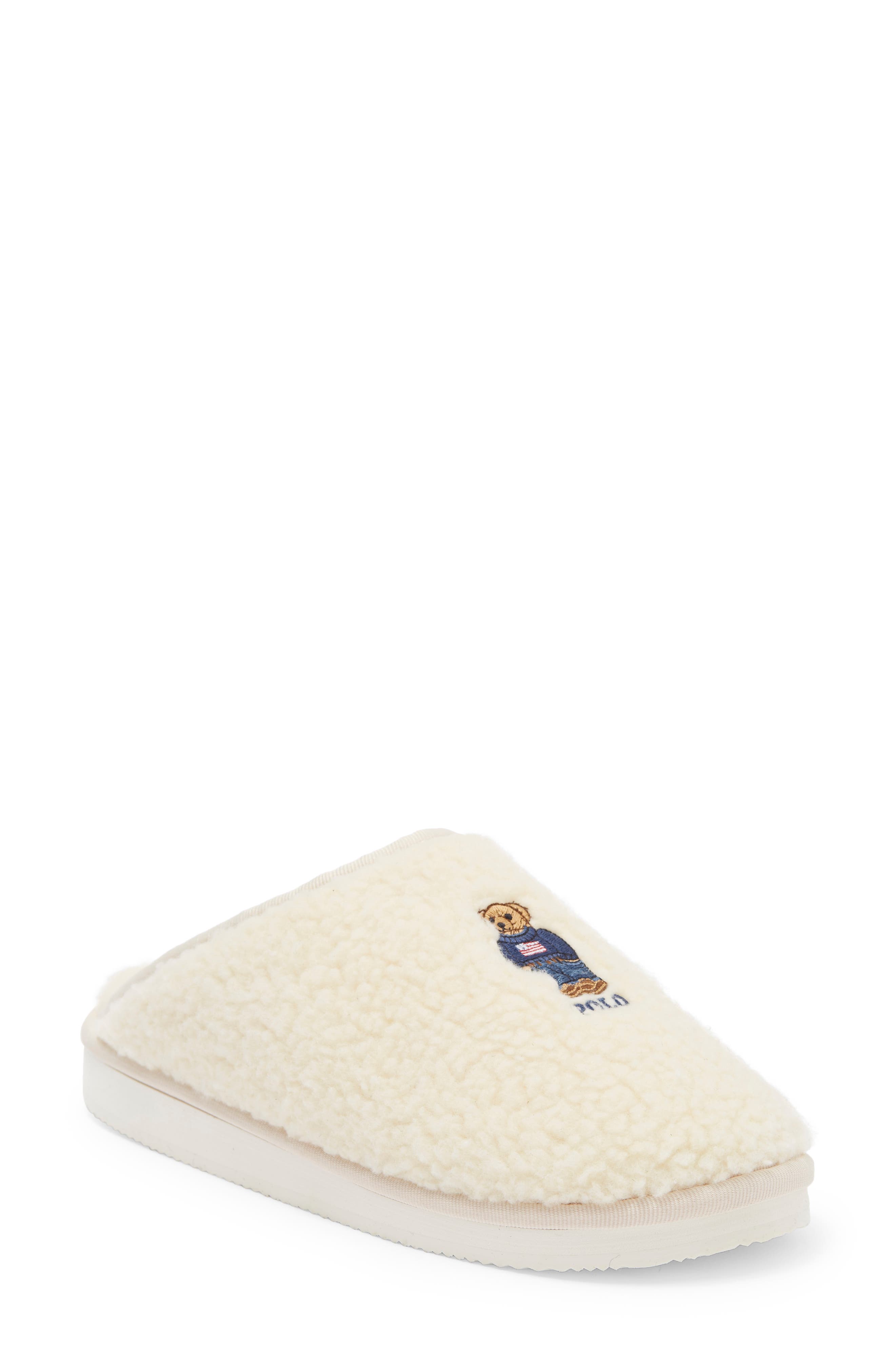 Polo Ralph Lauren Kayleigh Faux Shearling Scuff Slipper, Main, color, 